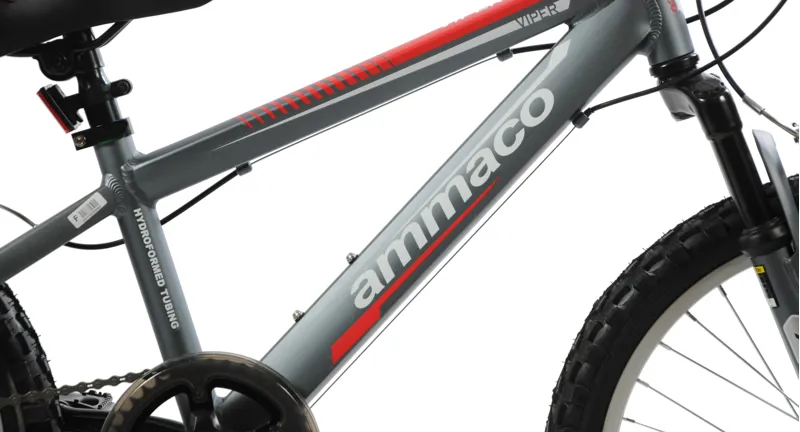 Ammaco Viper 20  Inch Wheel Kids Mountain Bike Grey-2